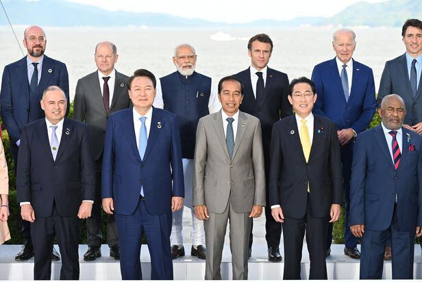 지난 20일 G7 정상회의에 참석한 각국 정상들./G7 2023 히로시마 서밋 제공