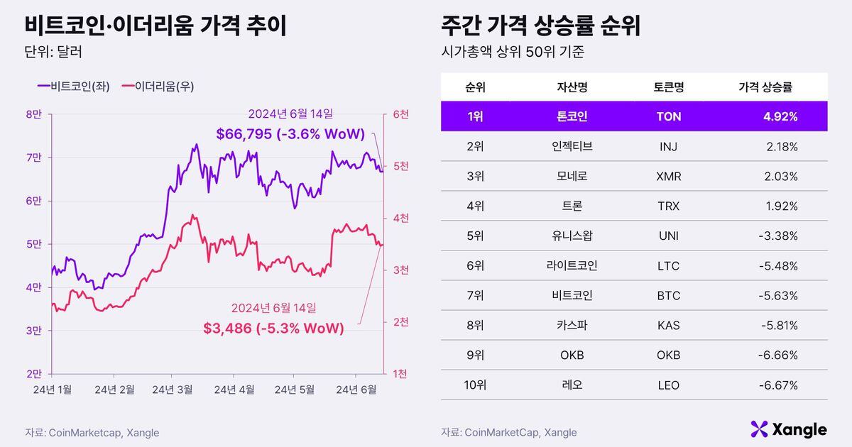 [주간코인시황] Bitcoin falls on US rate of interest outlook… “We’d like a medium and long-term strategy”