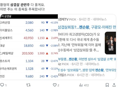 홍대 고깃집 간다니 삼겹살주 급등…‘무지성’ 젠슨 황 테마주의 촌극