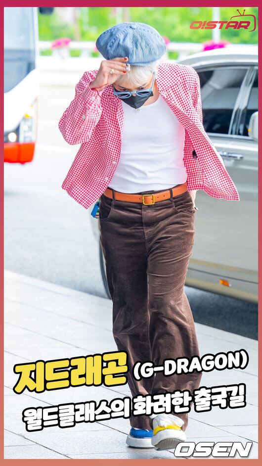 G-DRAGON Departs for Osaka Ahead of Asia Tour