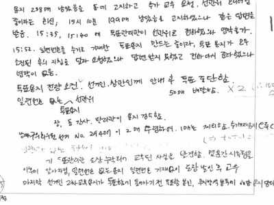 ‘투표용지 부족 지침 달라… 선관위 무응답’… 野 주진우, 잠실 투표록 공개