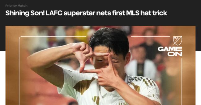 Son Heung-min scores hat trick as LAFC routs Real Salt Lake 4-1 - CHOSUNBIZ