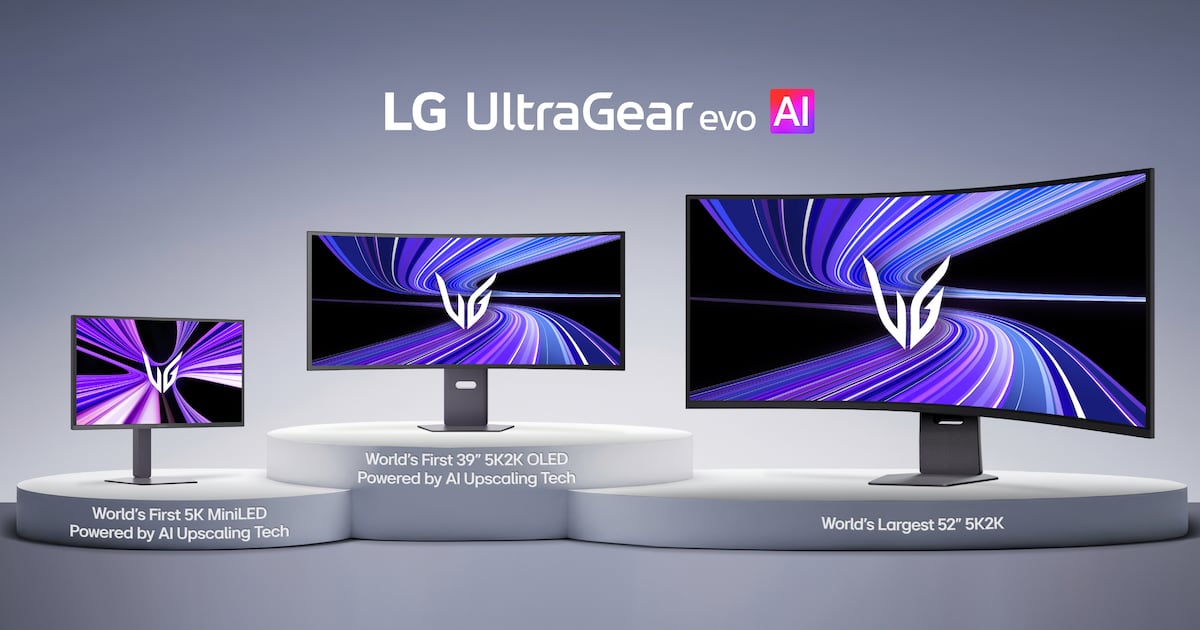 LG Electronics unveils UltraGear evo monitors with on-device AI 5K upscaling