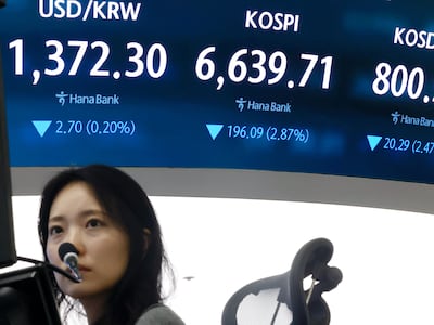 외국인·기관 동반 매도세에 힘 못 쓰는 코스피…3%대 하락세