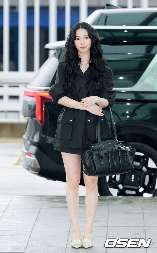 aespa karina black dress dress aespa karina