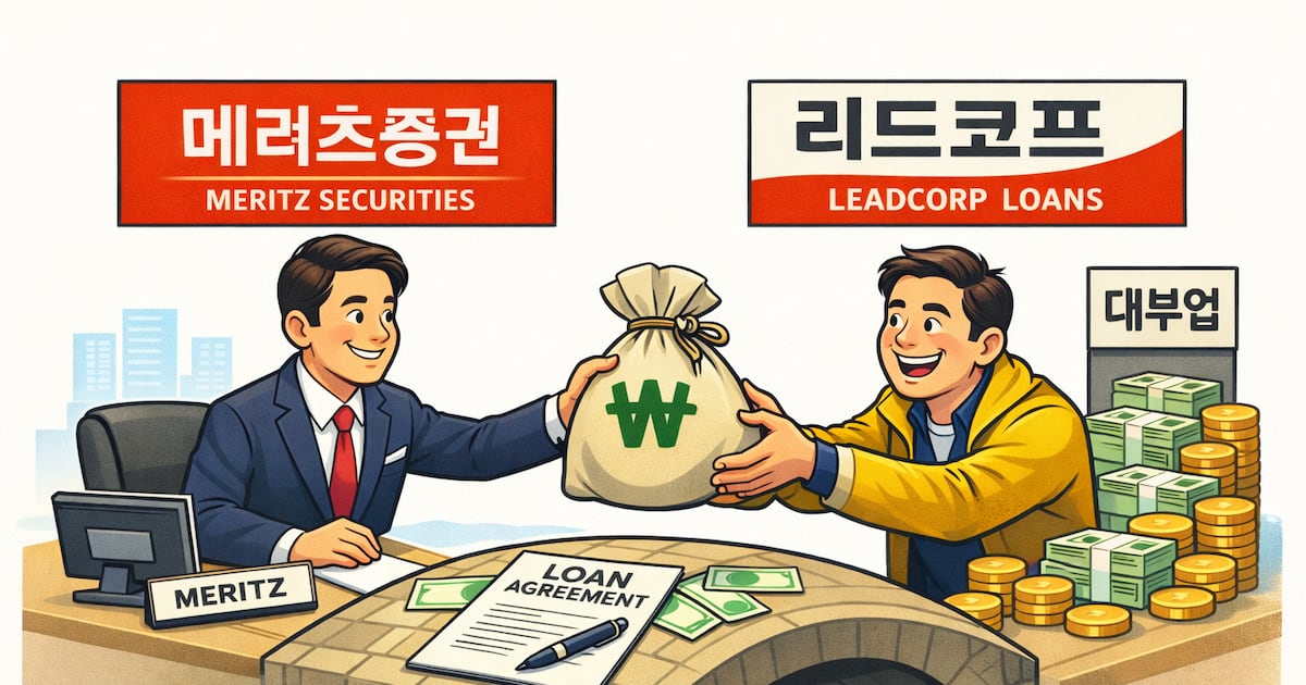 리드코프도 급할 땐 메리츠 찾네... 메이슨캐피탈 주식 담보로 400억 빌... - 뉴스 썸네일 이미지