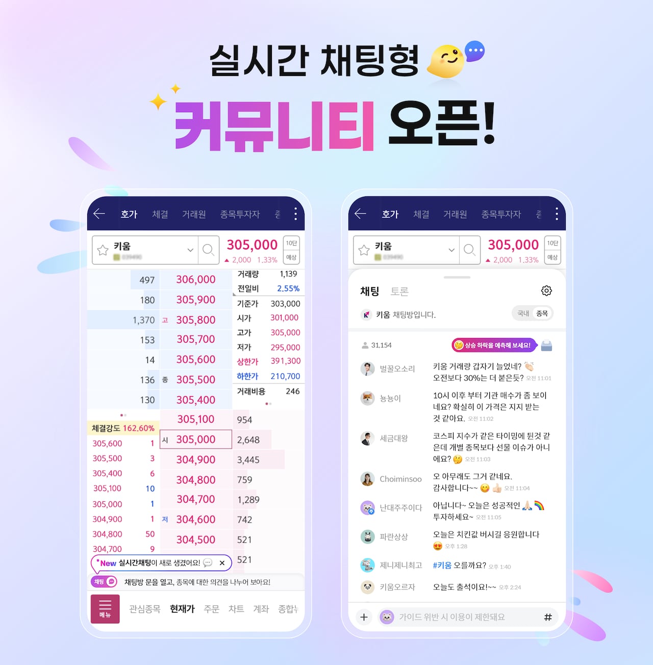 시장 보며 의견 교환”…키움증권, 실시간 투자 커뮤니티 도입 - 조선비즈