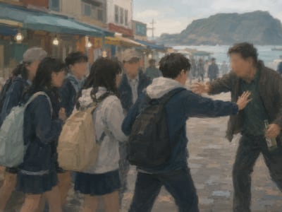 제주 수학여행 온 여학생 추행하고 말리던 남학생 폭행… 50대 체포
