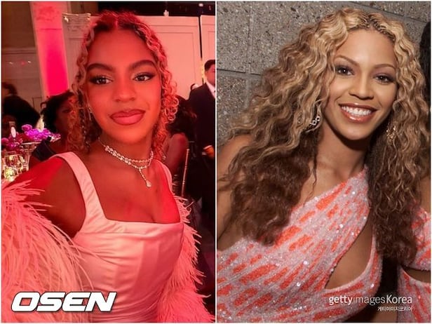 Blue Ivy mirrors mom Beyonc in elegant Angel Ball look - CHOSUNBIZ