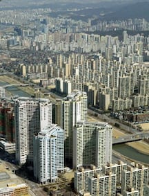 한 아파트 단지의 모습