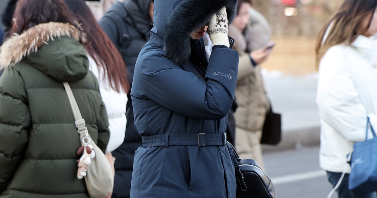 한파특보와 황사 유입 관련 이미지