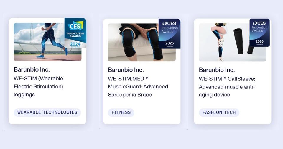 바른바이오, CES 2026에서 WE-STIM™ 기술로 3년 연속 혁신상 수상 - 뉴스 썸네일 이미지