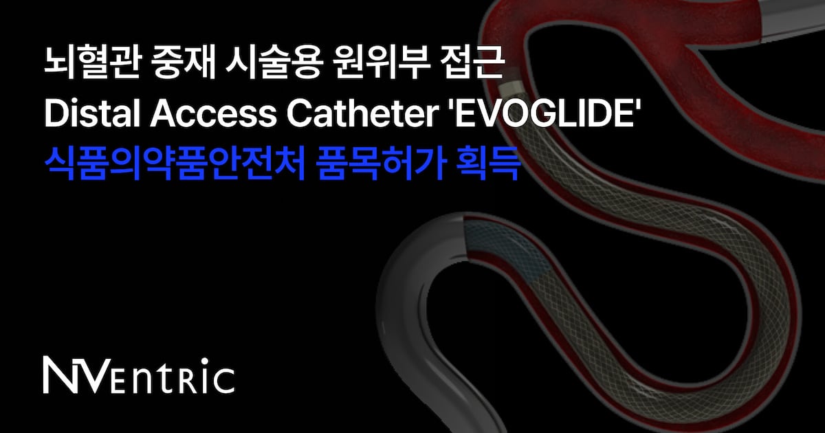 엔벤트릭, 뇌혈관 치료기기 '에보글라이드' 식약처 허가 - 뉴스 썸네일 이미지