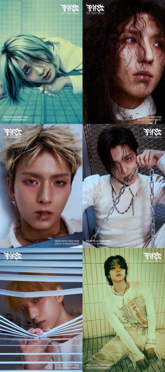 Xdinary Heroes Showcases Concept Power in New Teaser Images for 'FiRE (My Sweet Misery)'