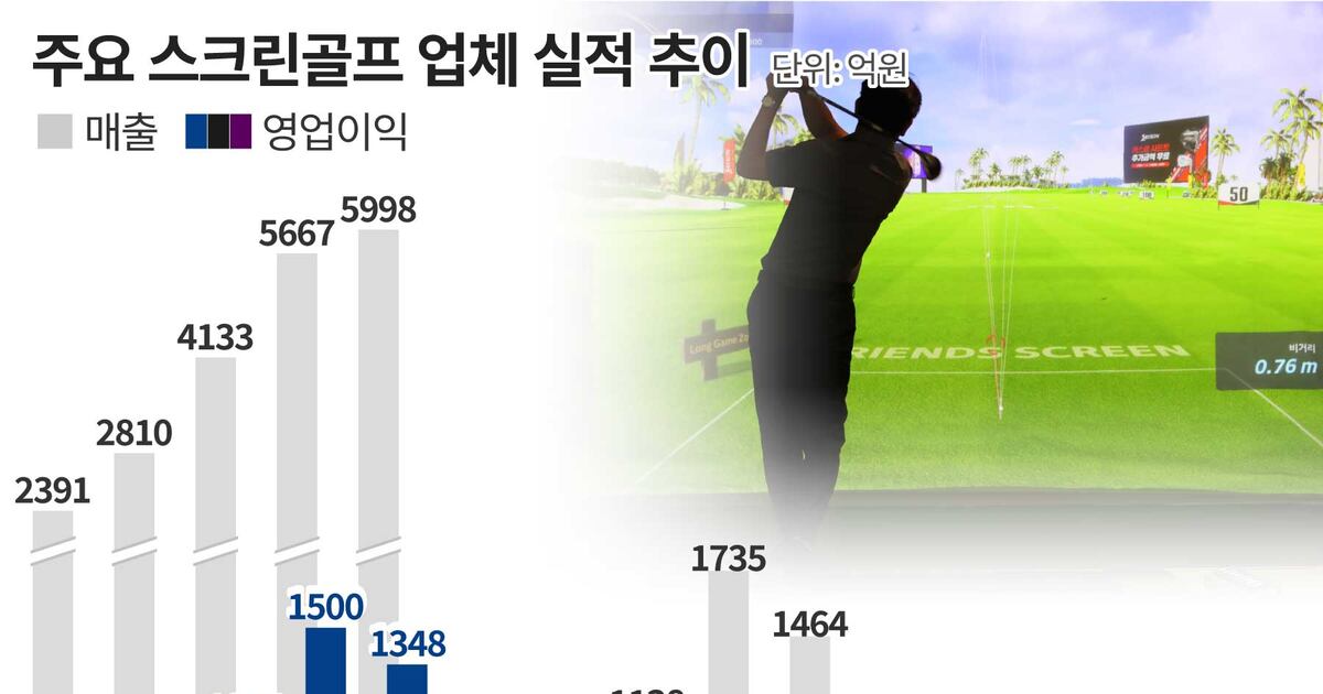 축구·농구에 밀렸다...골프 호황 꺾이자 스크린 수익 악화 - 뉴스 썸네일 이미지