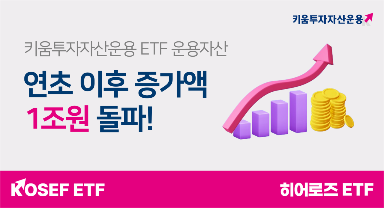 키움운용, 올해 ETF 운용자산 1조원 넘게 늘어 - 조선비즈