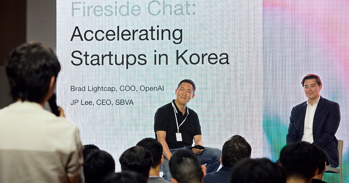 브래드 라이트캡 오픈AI COO "韓 스타트업 글로벌 진출 지원" - 뉴스 썸네일 이미지
