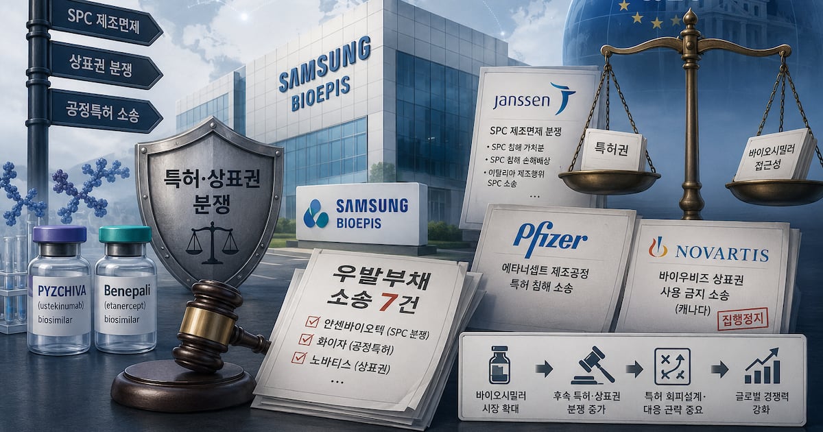 '팔고 있는데 소송'...삼성바이오에피스, 얀센 등 빅파마와 분쟁 7건 - 뉴스 썸네일 이미지