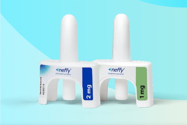 에이알에스파마슈티컬스(ARS Pharmaceuticals)의 비강용 알레르기 치료제 네피(Neffy, 성분 에피네프린)는 아나필락시스 치료를 위한 최초의 